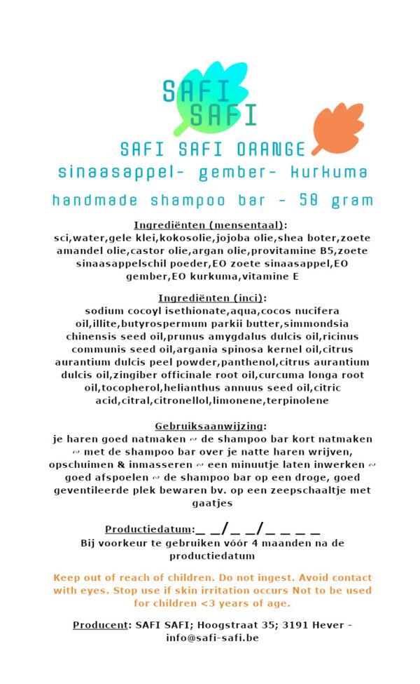 SAFI SAFI Orange - Afbeelding 2